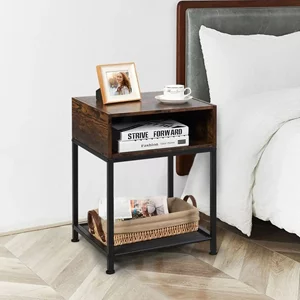 Image Тумба прикроватная Costway JV11179CF Brown