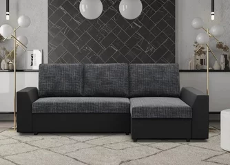 Canapea Magnifico Meble Lugo 17/11 Right Dark Grey/Black