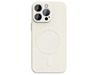 Чехол WOO iPhone 16 Pro Liquid Silicone Magsafe, Beige