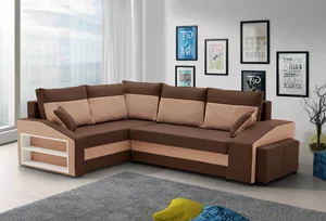 Image Canapea colțar Magnifico Meble Grande LShelf Bonell Mikfaz 20/48 L Brown/Cappuccino