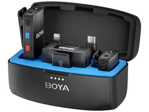Microfon wireless Boya 3-in-1 , Black