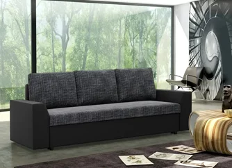 Canapea Magnifico Meble Lugo Lawa 17/Real 11 Dark Grey/Black