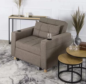 Image Fotoliu extensibil Mebel Elite Solor Beige/Natural Oak