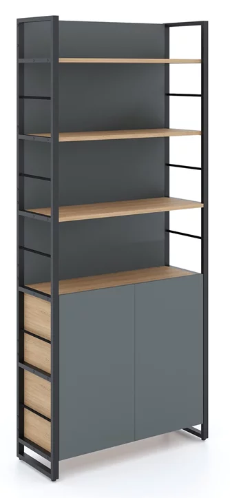 Стеллаж Urban 90 Box (с цельной задней панелью и решёткой)