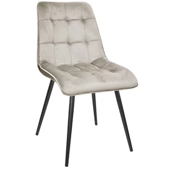 Scaun pentru bucătărie Aqua Catifea Beige