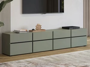 Image Тумба РТВ Helvetia Cross 24GWMY40 4K4S Green/Black