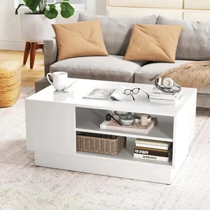 Image Măsuță de cafea Costway JV12355WH White