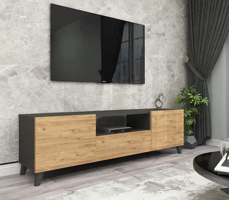 Image Тумба РТВ Bofigo 46x140 Anthracite/Pine