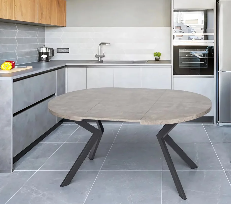 Image Стол раскладной Mebel Elite Lugo 90-190 Concrete/Back