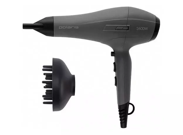 Image Фен Polaris PHD 2600ACi Salon Hair, Gri/Grafit