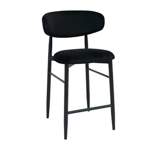 Image Scaun de bar Meridian Catifea Black