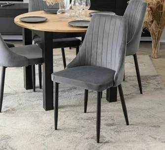 Scaun Mebel Elite Bari Grey/Black