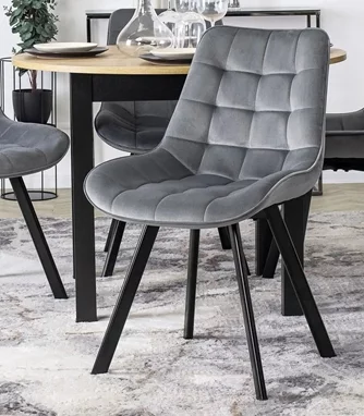 Scaun Mebel Elite Rick Grey/Black