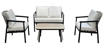 Комплект садовой мебели Eden Grey + Dark Brown Legs