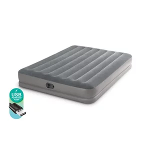 Image Saltea INTEX Velur Prestige 152x203x30 USB FastFill