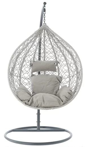 Image Scaun suspendat tip cocon Chomik FAT1012, Gray Light/Gray