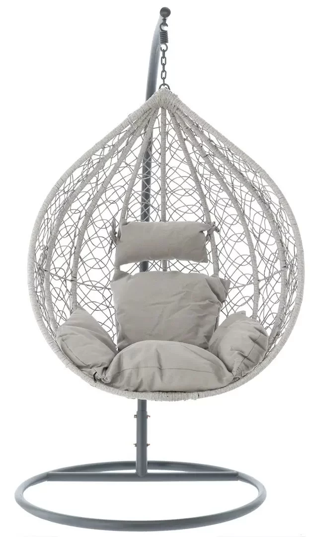 Image Scaun suspendat tip cocon Chomik FAT1012, Gray Light/Gray