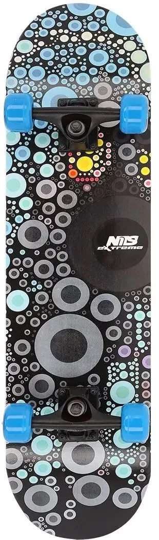 Скейтборд Nils Extreme CR3108SA Spot Black/Blue