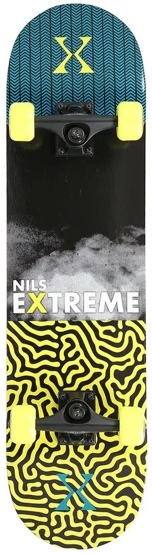 Image Скейтборд Nils Extreme Brain CR3108SA Yellow/Black