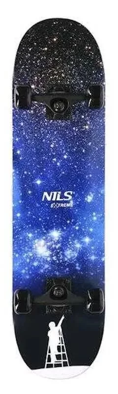 Image Скейтборд Nils Extreme CR3108SA Space Star, Black/Blue