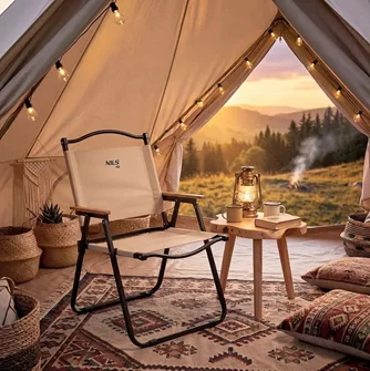 Стул складной Nils Camp NC4307 Beige