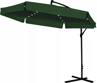 Зонт от солнца GardenLine Banana GAO1510 LED Dark Green/Black