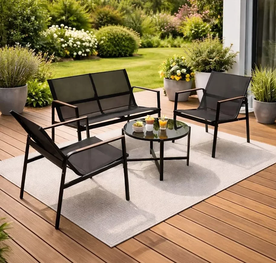 Image Комплект садовой мебели Gardlov 27622 Black/Wood