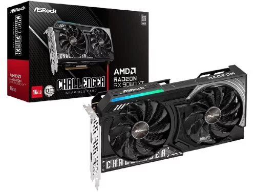 Image Placă video ASRock Radeon RX 9060 XT Challenger OC 16GB GDDR6