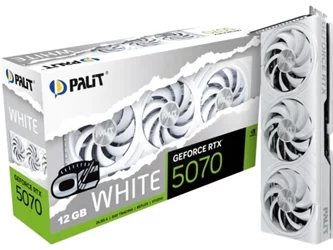Видеокарта Palit GeForce RTX 5070 White OC 12GB GDDR7