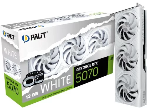 Image Видеокарта Palit GeForce RTX 5070 White OC 12GB GDDR7
