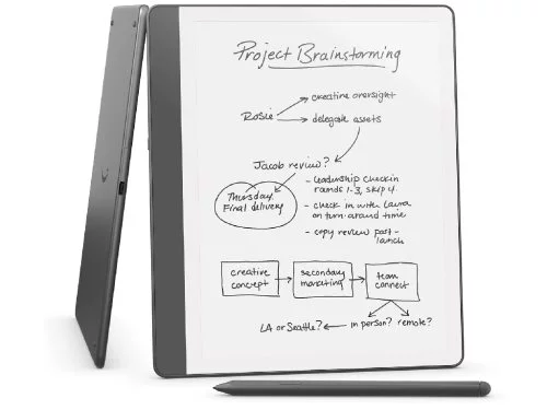 Image Amazon Kindle Scribe 2024 10.2” 64GB Tungsten Grey cu Premium Pen