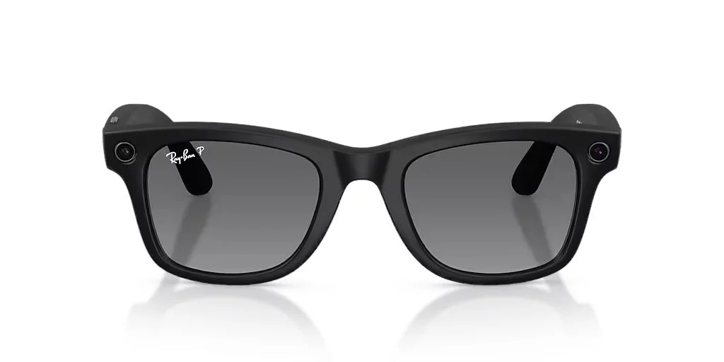 Ochelari inteligenți Ray-Ban Meta Wayfarer Matte Black, Polar Gradient Graphite Gen 2 RW4012