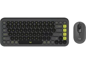 Image Set tastatură și mouse wireless Logitech POP Icon Keys Graphite & Green