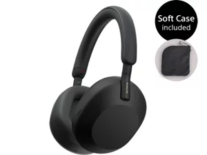 Image Беспроводные наушники Sony WH-1000XM5SA Black Soft Case