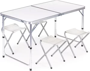 Image Set mobilier de grădină MultiGarden HTA120R+4S White