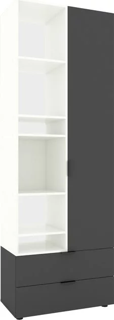 Image Dulap cu usi batante Nex Home A001L, White Snow/Anthracite