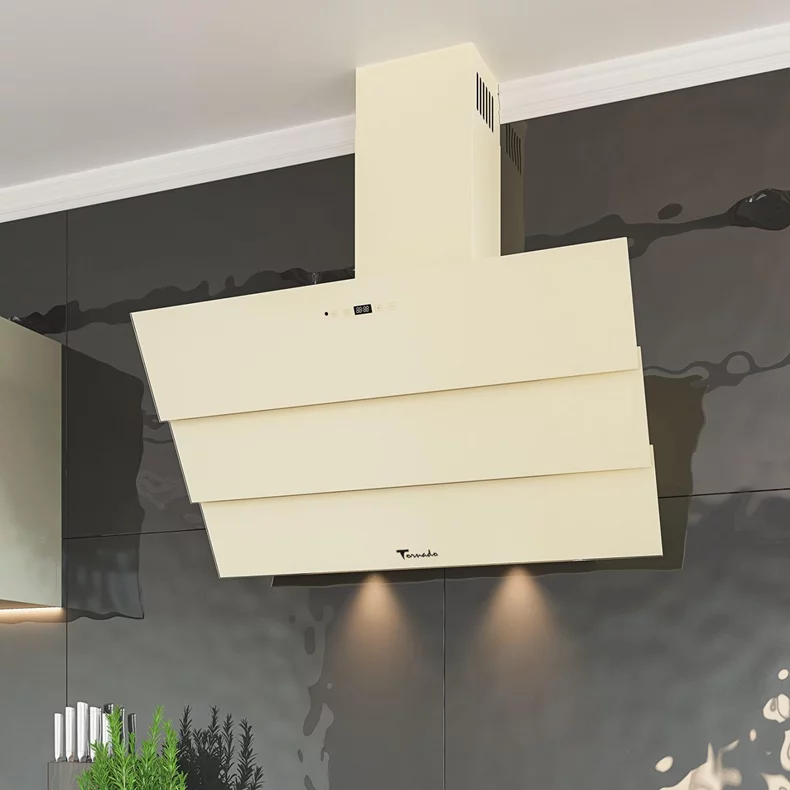 Image Вытяжка Tornado MEGAS 1200 (90) BEJ LED