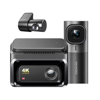 Camera Auto DDPai Z60 3-CH 4K Dash Cam + Front + Rear + Interior Camera, Black