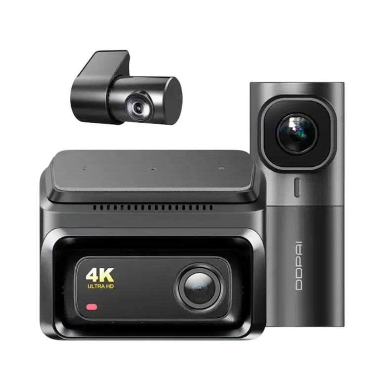 Image Camera Auto DDPai Z60 3-CH 4K Dash Cam + Front + Rear + Interior Camera, Black