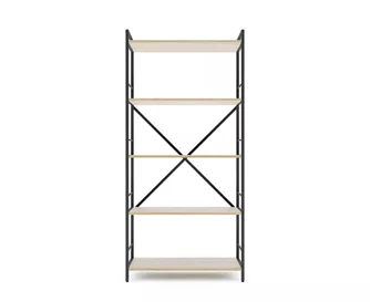 Стеллаж Nex Loft 1700x800x350 мм, 5 полок, Anthracite/ Oak Artisan