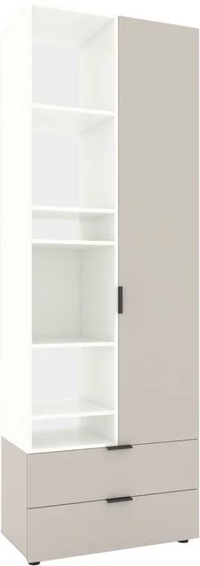 Image Dulap Nex Home A001L, White Snow/Cashmere