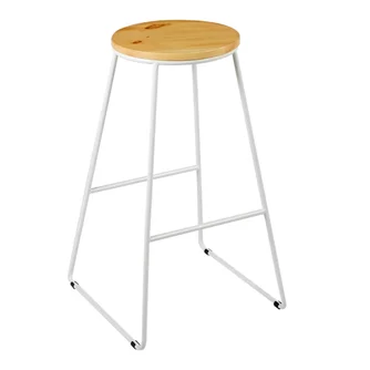 Scaun de bar Jumi Oak Artisan/White