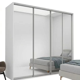 Dulap Nex Home cu oglinzi 280x60x240 cm, White