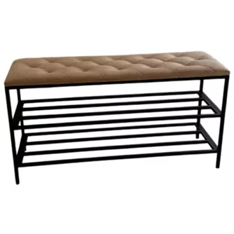 Raft pentru încălțăminte Nex Home 100x32x52 cm, Dark beige