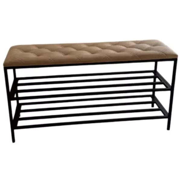Image Raft pentru încălțăminte Nex Home 100x32x52 cm, Dark beige