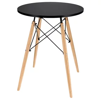 Masă de bucătărie Jumi  stil scandinav Oak Artisan/Negru