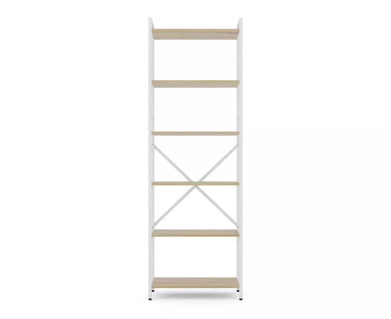 Image Стеллаж Nex Loft 1800x600x240 mm, 6 rafturi, White/ Oak Artisan
