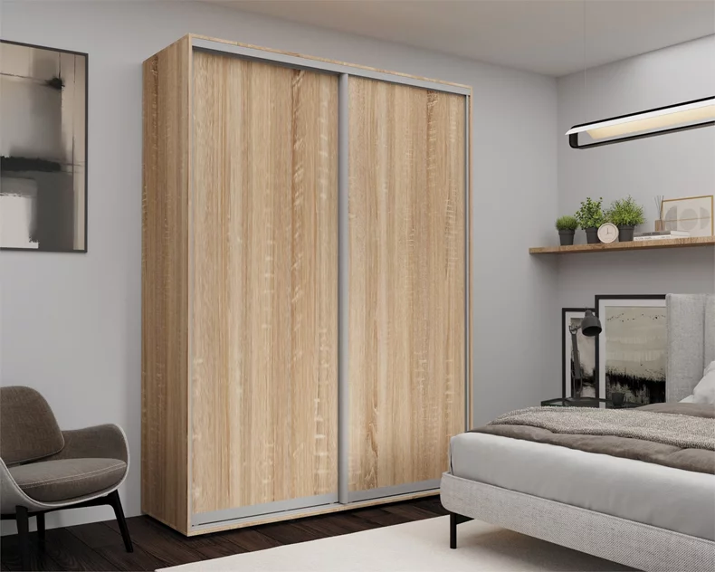 Image Dulap cu uși glisante Nex Home, 180x60x240 cm Stejar Sonoma