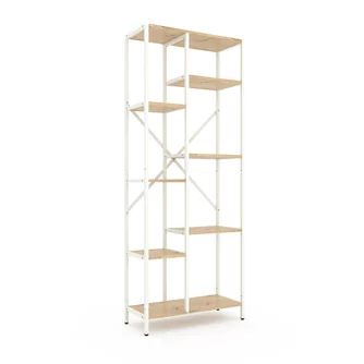 Raft Nex Loft Cascade 1780x700x300 mm, 7 rafturi,  White / Oak Artisan