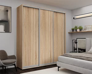 Image Dulap cu uși glisante Nex Home, 220x60x240 cm, Sonoma